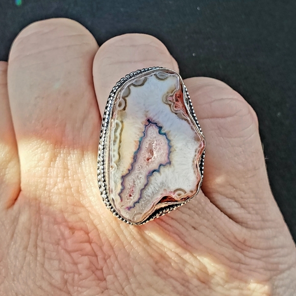 New Solar Agate 925 Silver Ring. - Picture 6 of 12